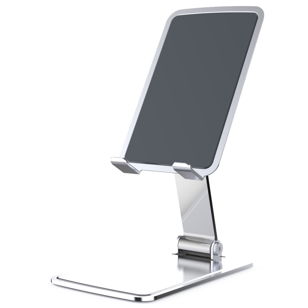 Soporte de mesa plegable para teléfono móvil/tableta plata