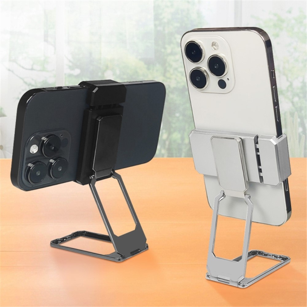 Soporte magnético plegable para móvil, plata