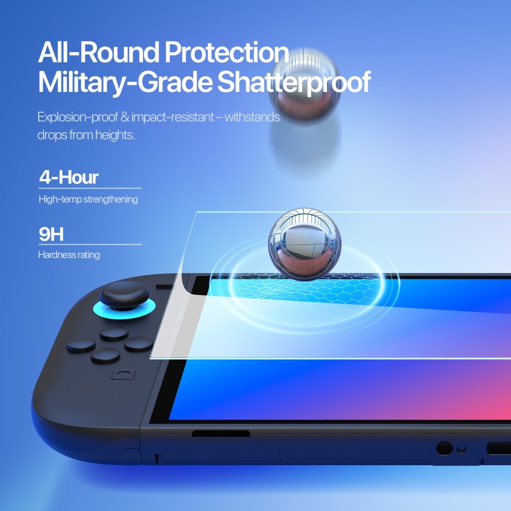 Protector Pantalla Cobertura total Cristal Templado Nintendo Switch 2