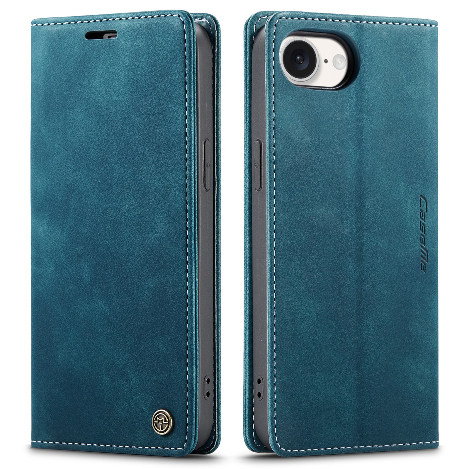 Funda delgada con solapa iPhone 16e Azul
