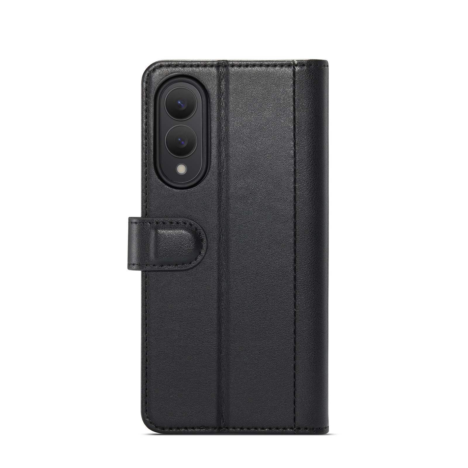 Funda de cuero genuino Samsung Galaxy S25 Edge, Negro