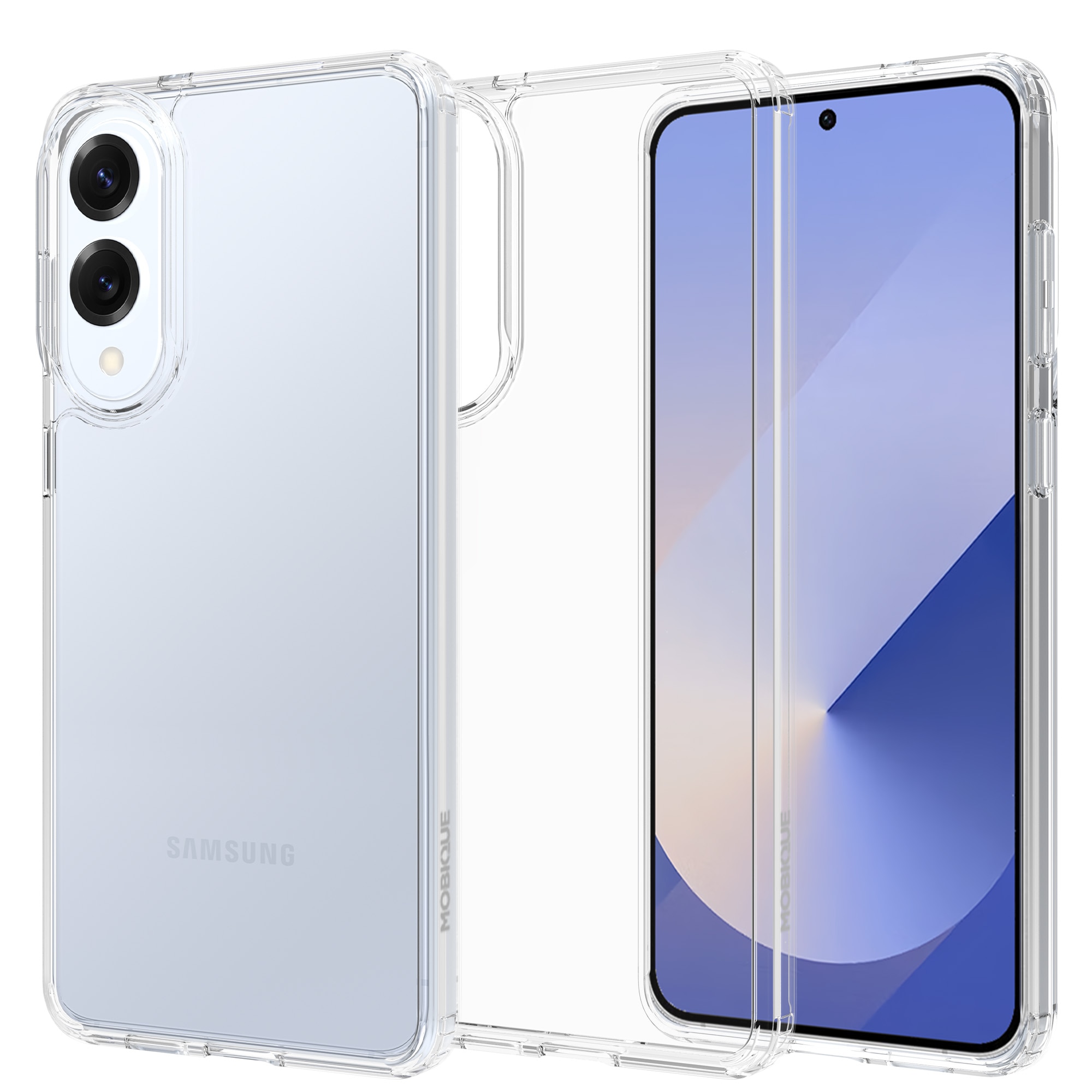 Funda híbrida para Samsung Galaxy S25 Edge Transparente