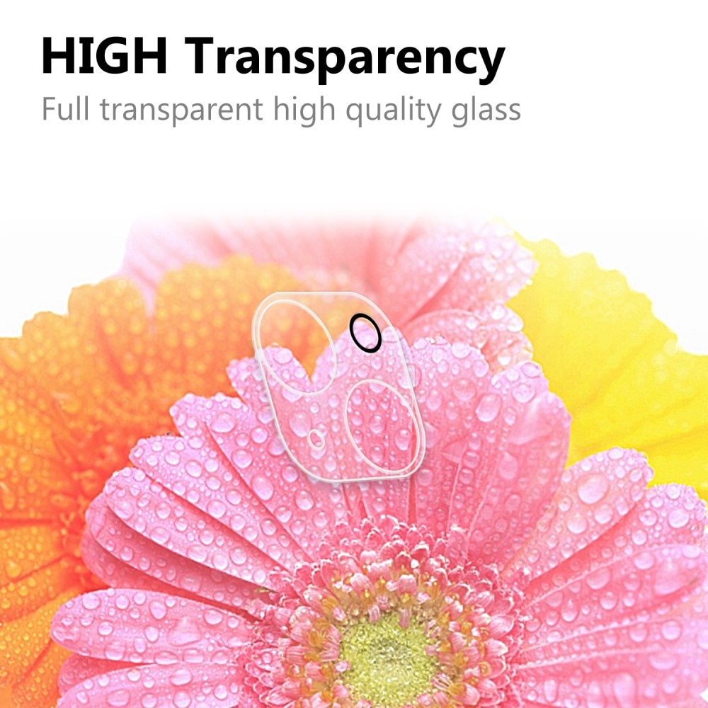 Protector de lente cámara de cristal templado iPhone 14 Transparente