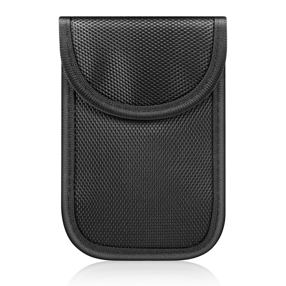 Funda para llave de coche con protección RFID y soporte cinturón, estilo fibra de carbon