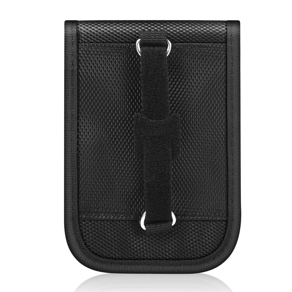 Funda para llave de coche con protección RFID y soporte cinturón, estilo fibra de carbon