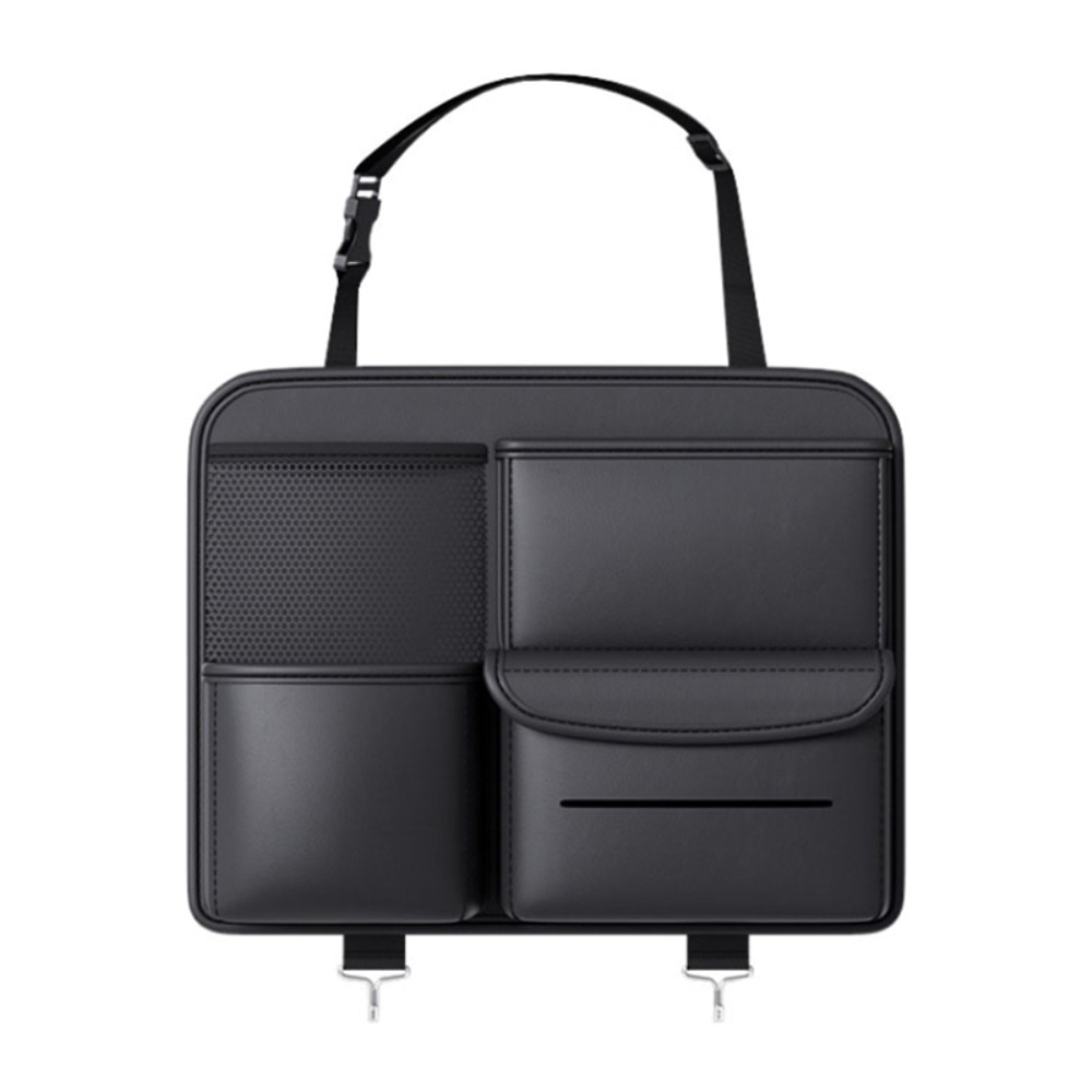 Organizador  con compartimentos para coche, negro