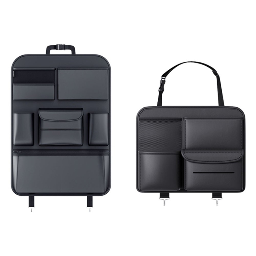 Organizador  con compartimentos para coche, negro