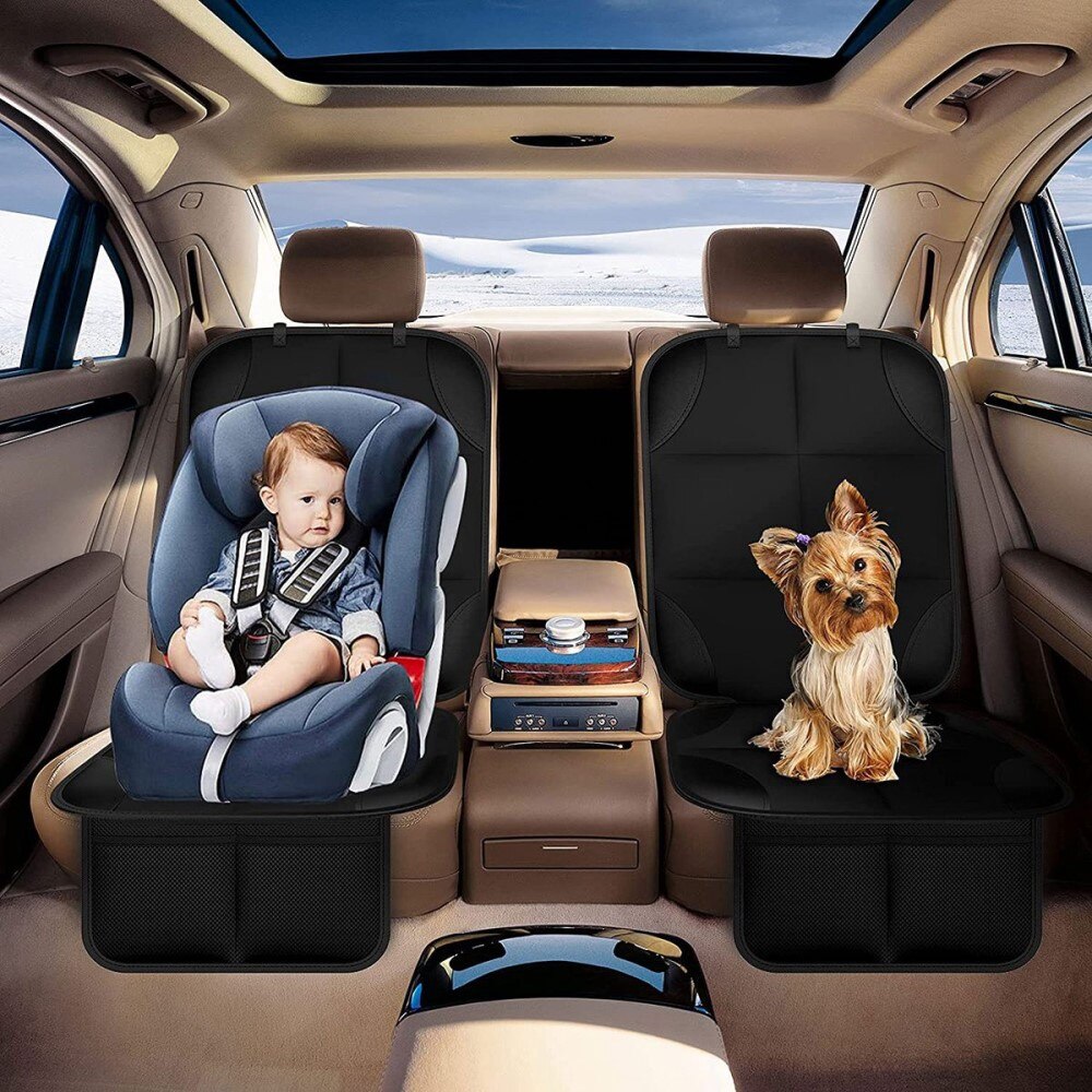 Protección de asiento de coche para niños, negro