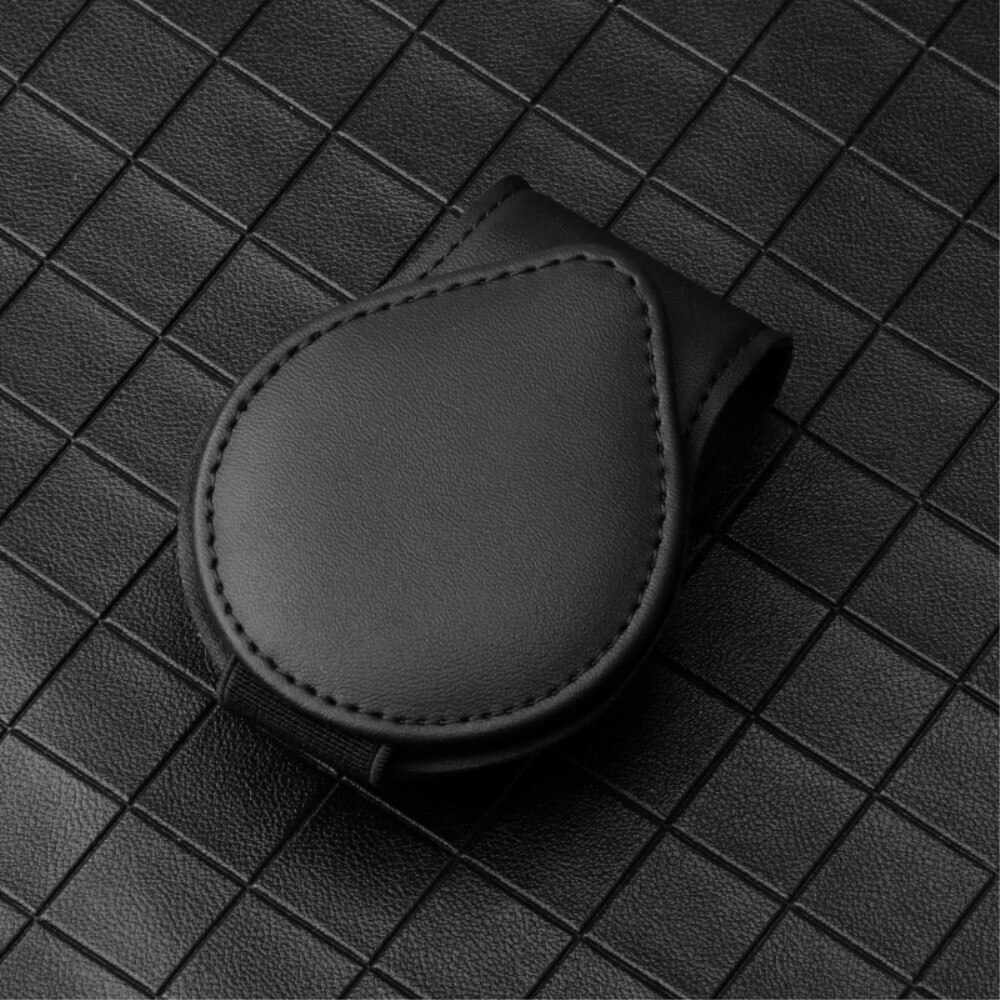 Soporte para gafas para la visera del coche, negro