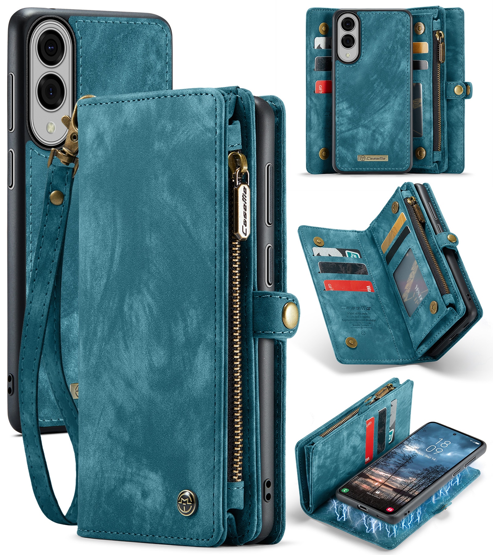Cartera Multi-Slot Samsung Galaxy S25 Edge Azul