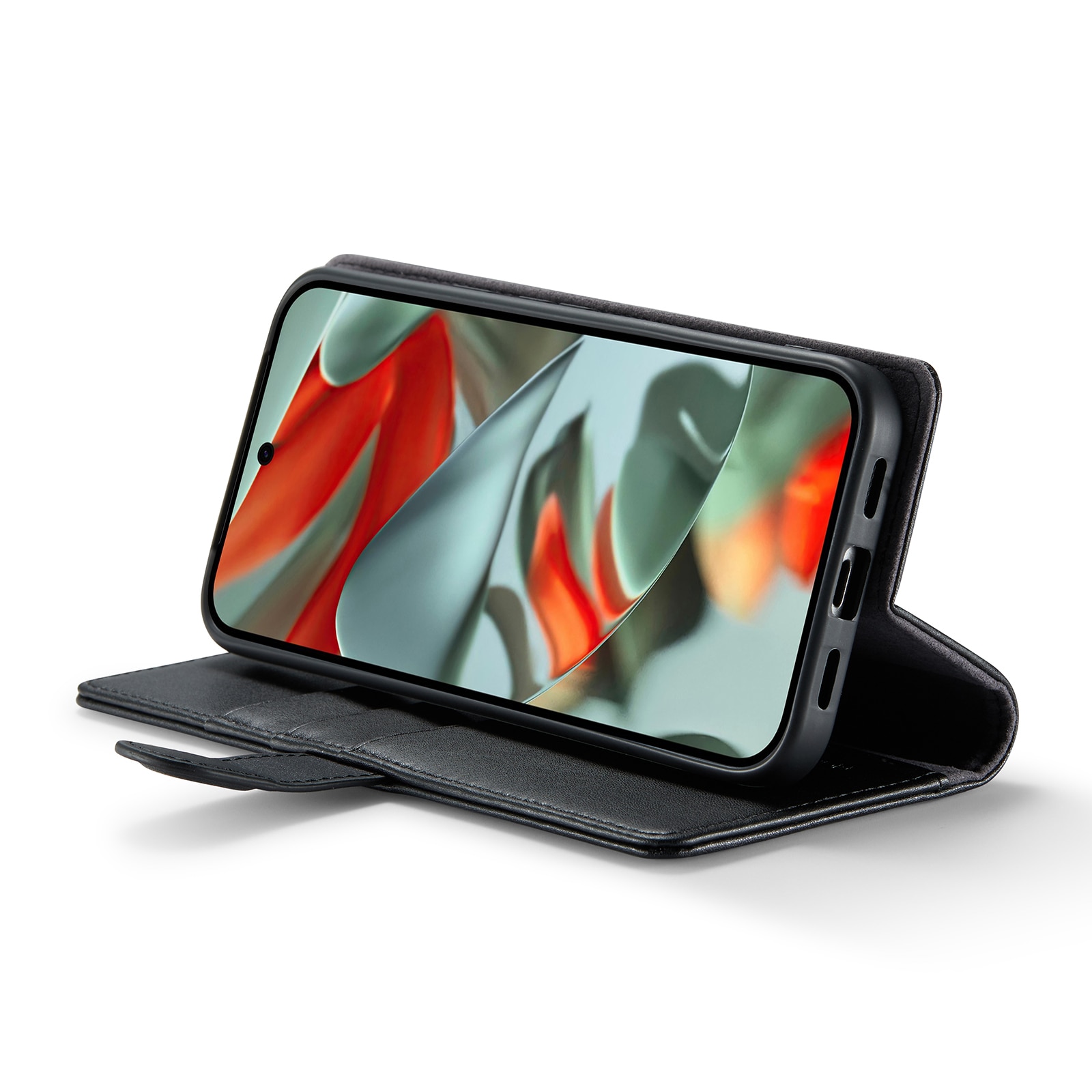 Funda de cuero genuino Google Pixel 10 Pro XL, Negro