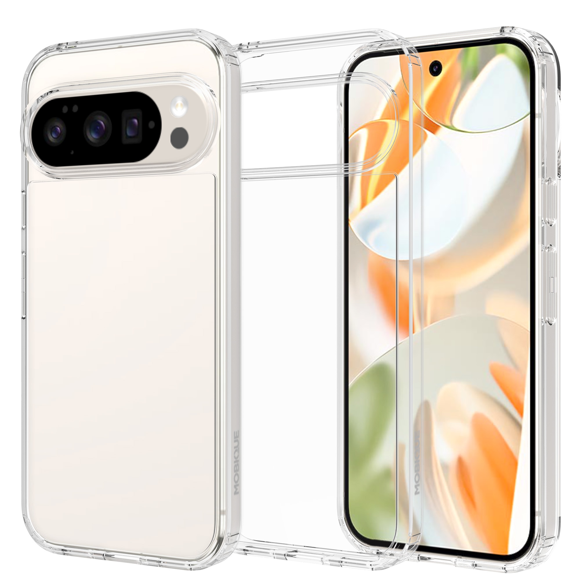 Funda híbrida para Google Pixel 10 Pro XL Transparente