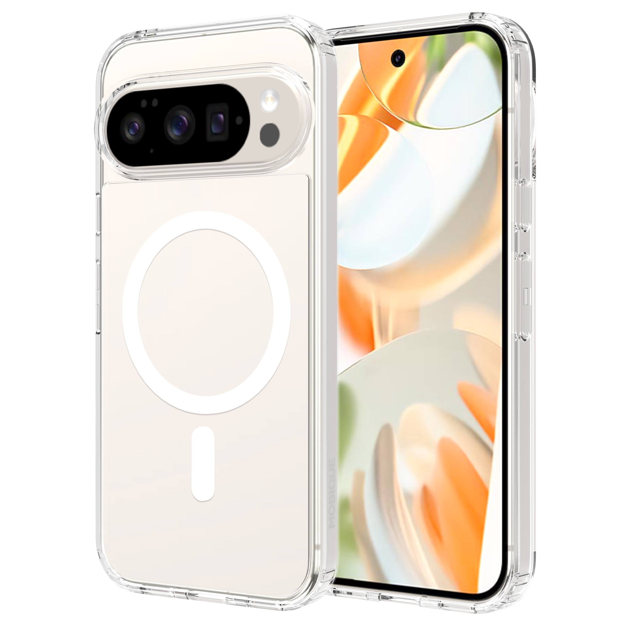 Funda híbrida MagSafe Google Pixel 10 Pro Transparente