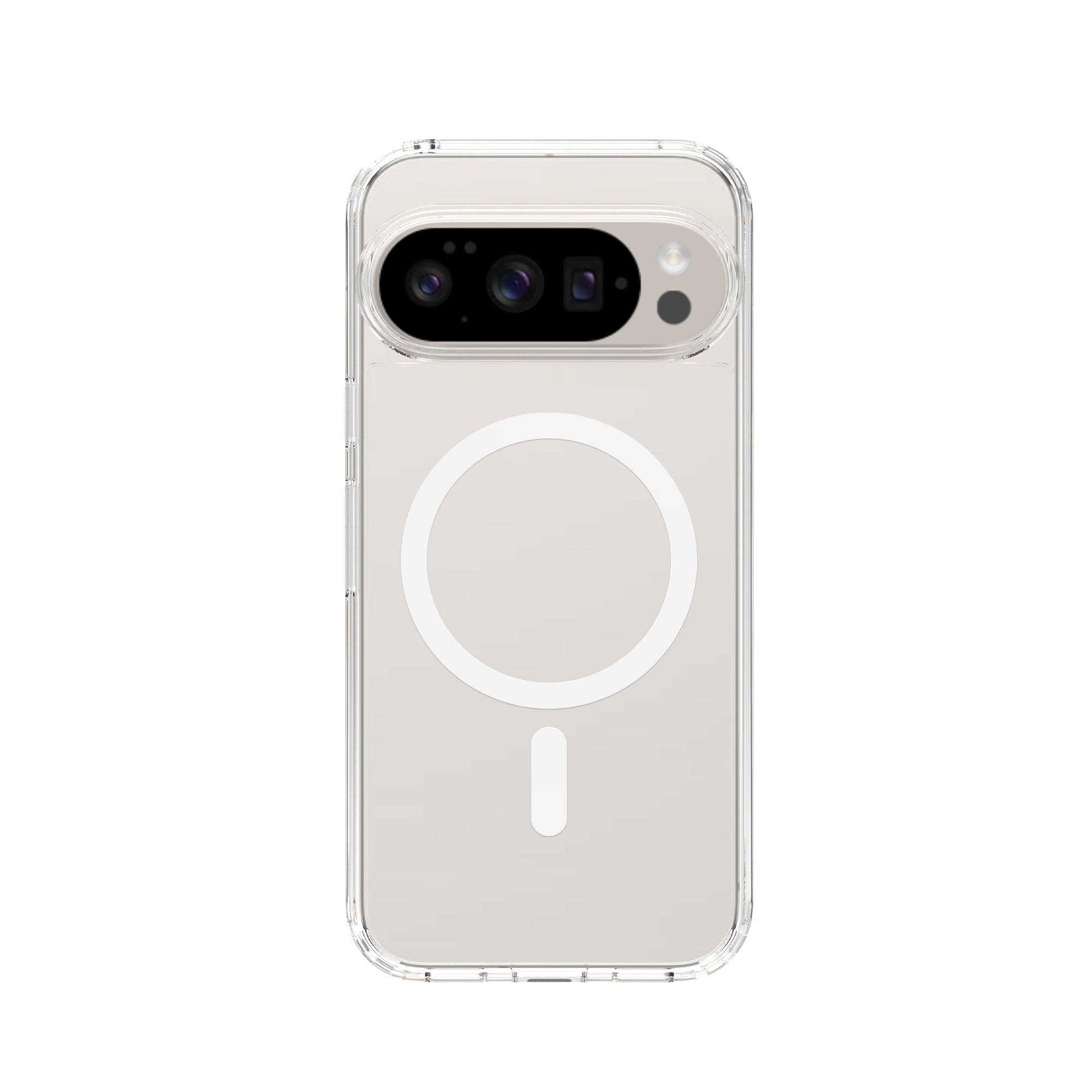 Funda híbrida MagSafe Google Pixel 10 Pro Transparente