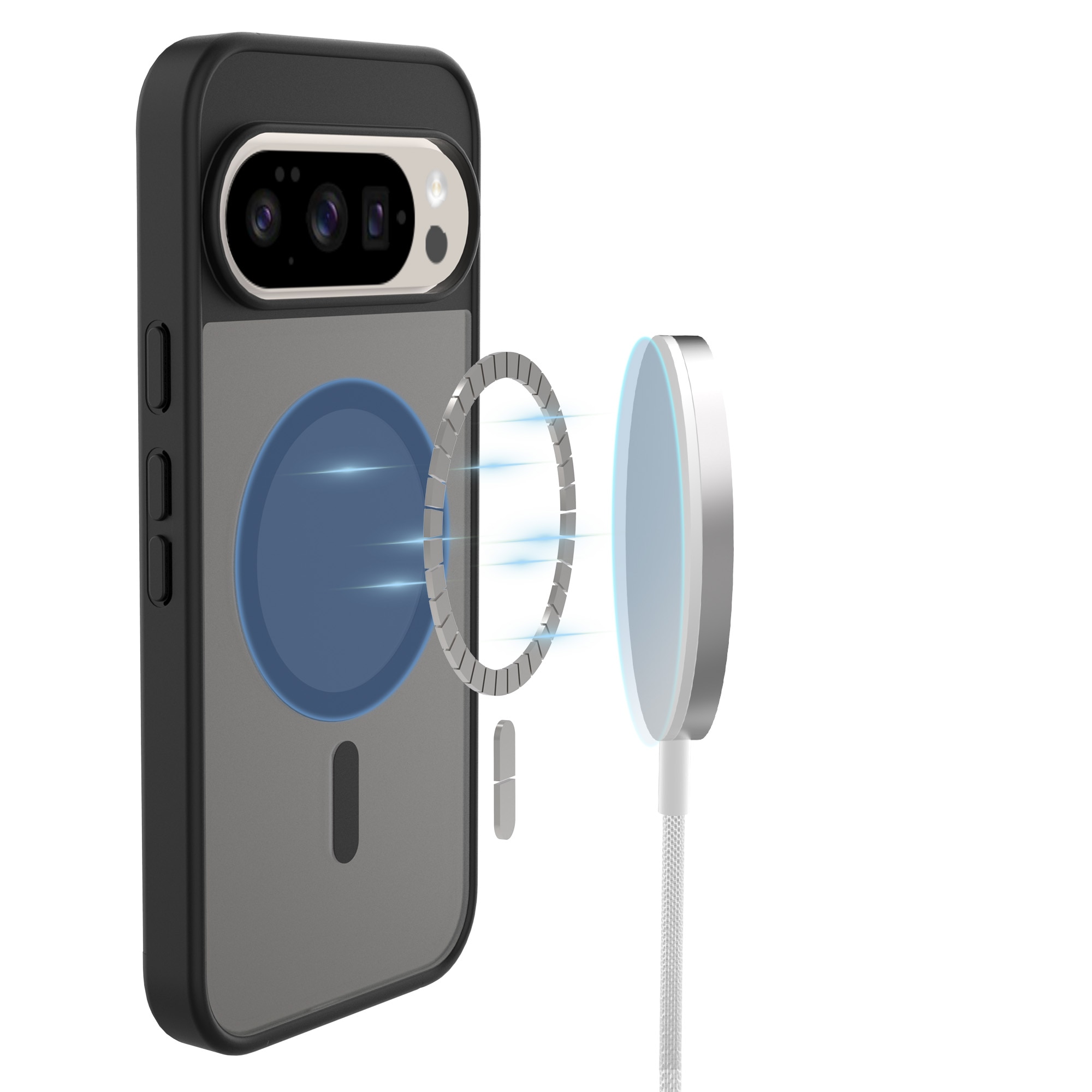 Funda Magnetic Hybrid Google Pixel 10 Frosted Black