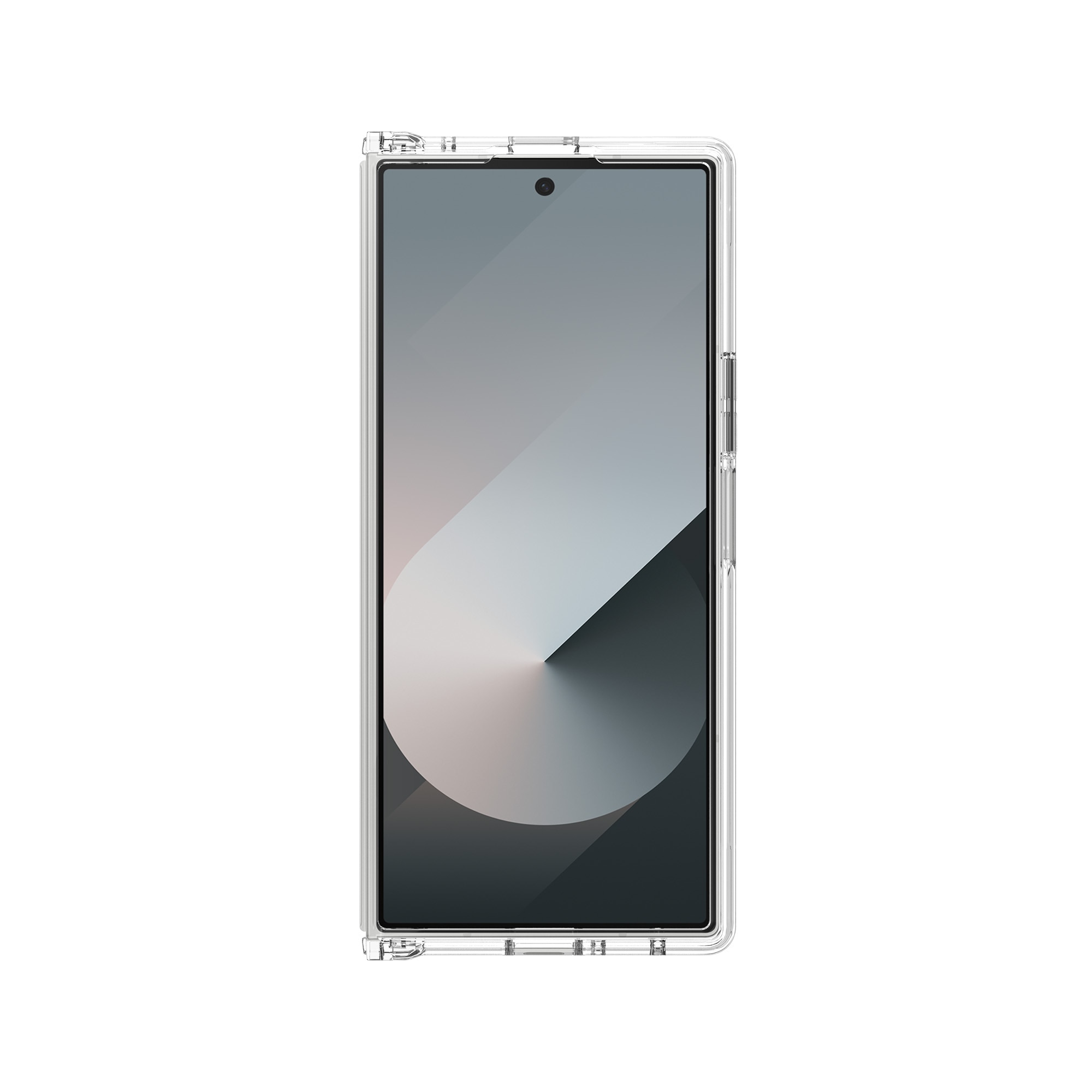Funda híbrida para Samsung Galaxy Z Fold 7, transparente