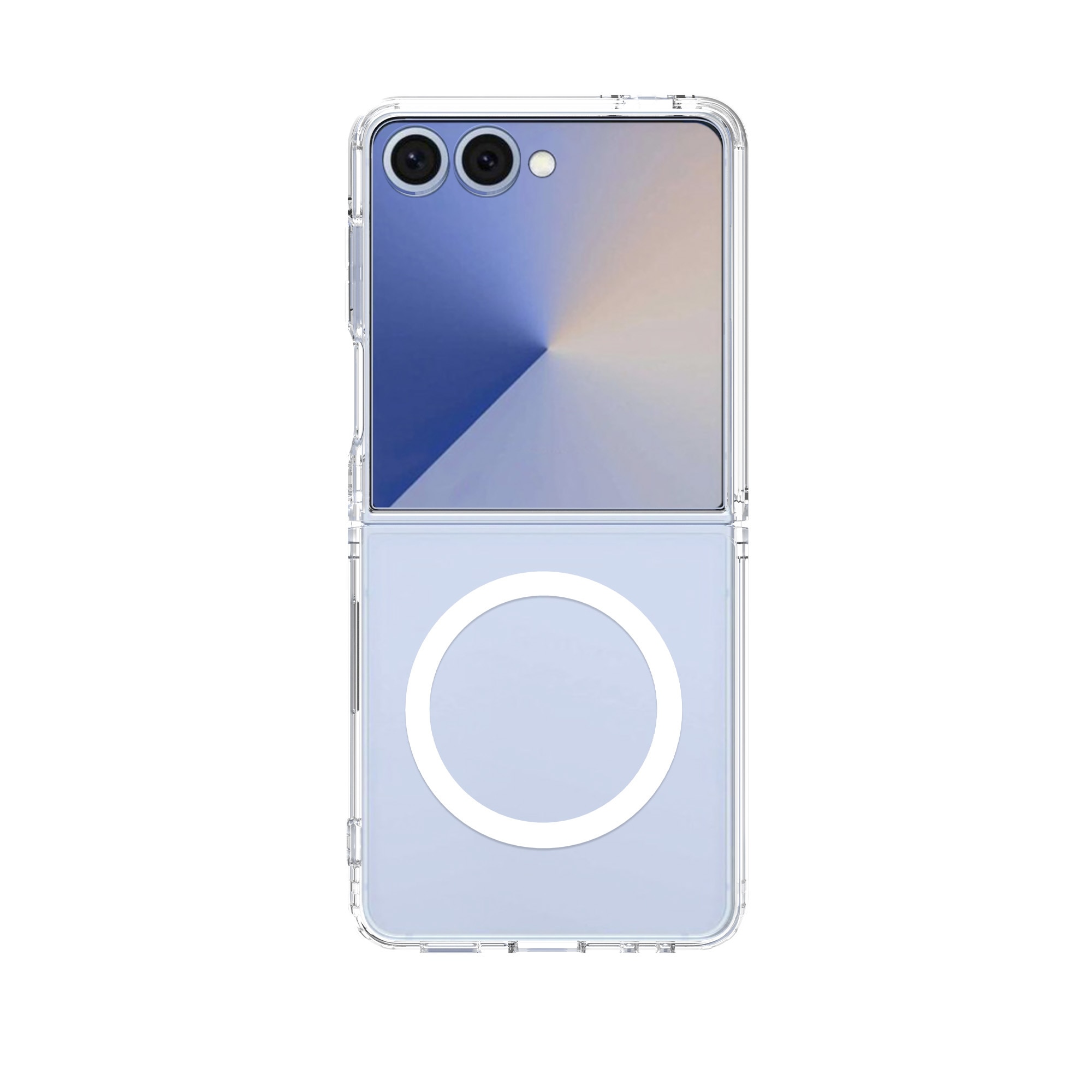 Funda híbrida MagSafe Samsung Galaxy Z Flip 7 Transparente