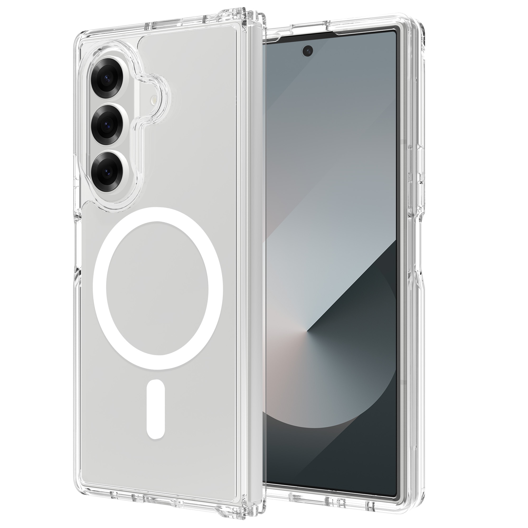 Funda híbrida MagSafe Samsung Galaxy Z Fold 7 Transparente