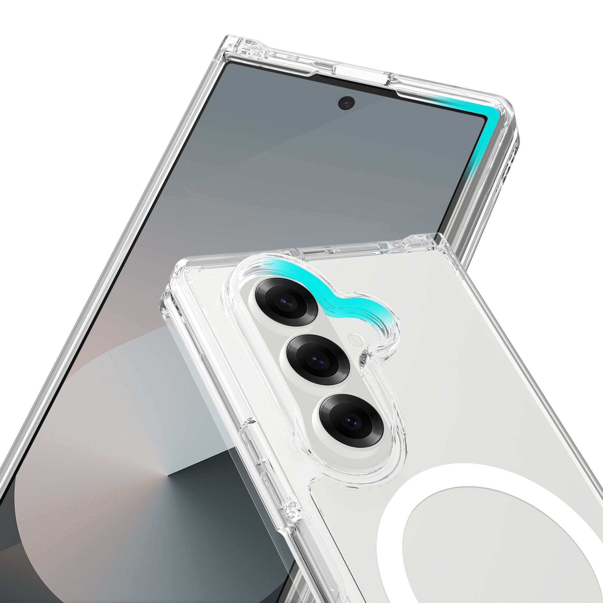 Funda híbrida MagSafe Samsung Galaxy Z Fold 7 Transparente