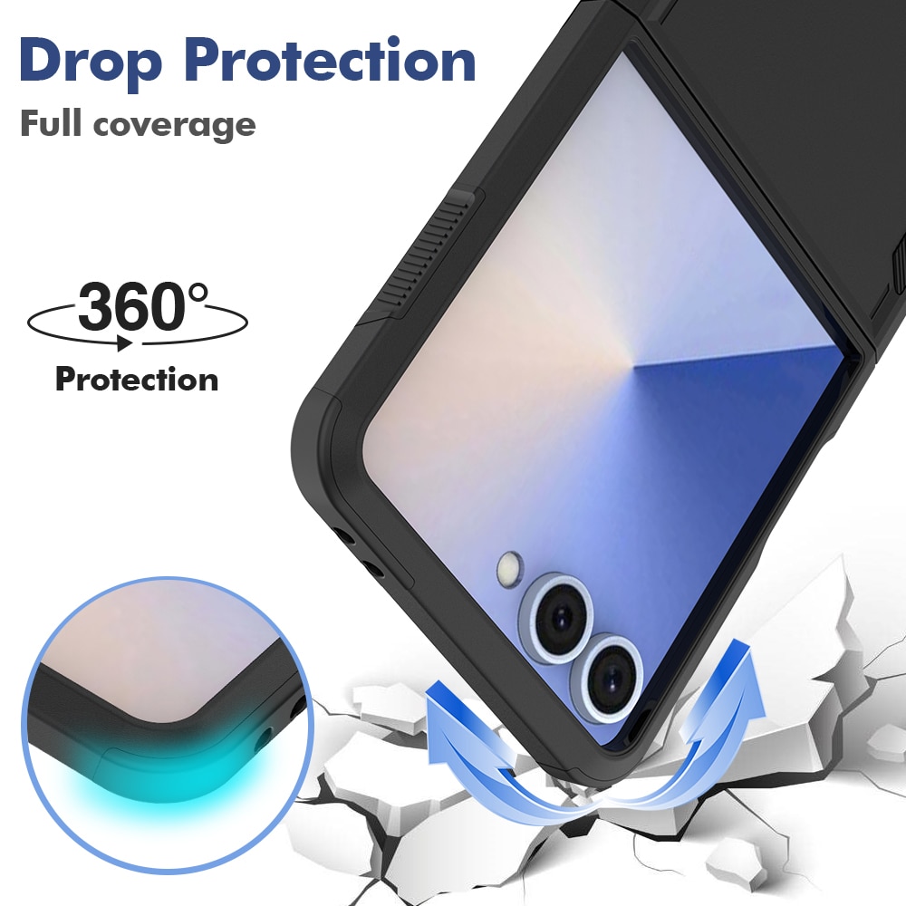 Funda híbrida Off-road Samsung Galaxy Z Flip 7, Negro