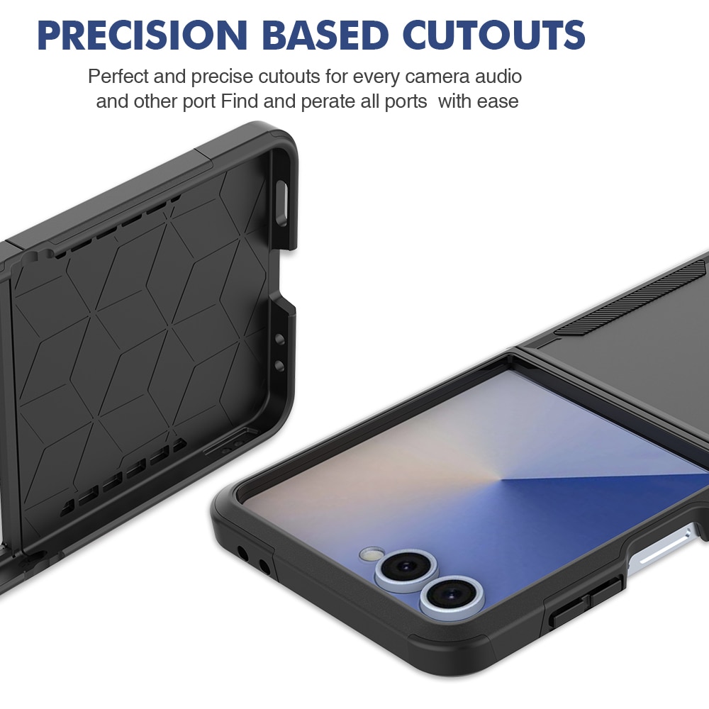 Funda híbrida Off-road Samsung Galaxy Z Flip 7, Negro