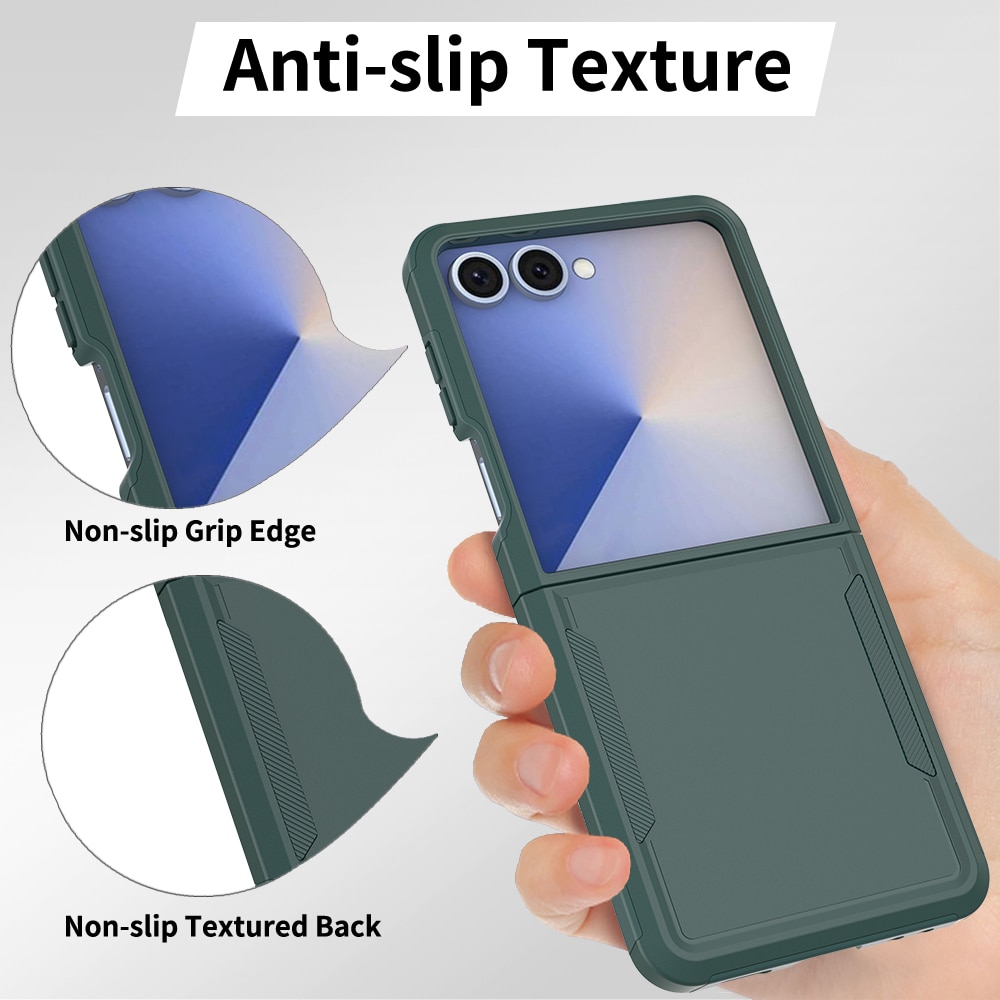 Funda híbrida Off-road Samsung Galaxy Z Flip 7, Verde