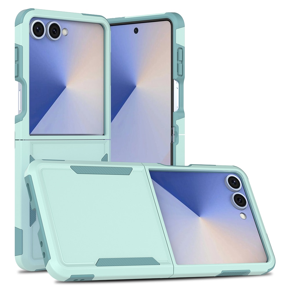 Funda híbrida Off-road Samsung Galaxy Z Flip 7, Verde menta