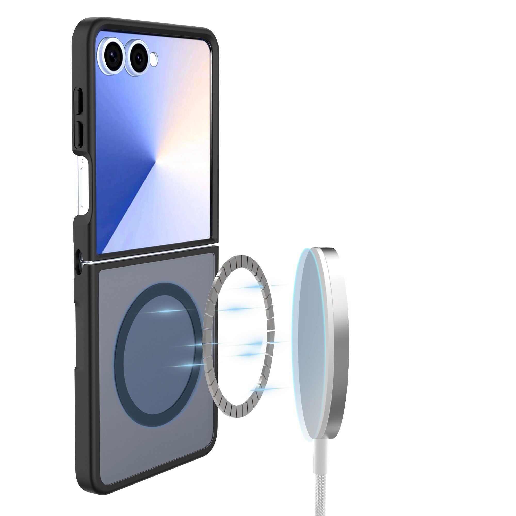 Funda Magnetic Hybrid Samsung Galaxy Z Flip 7 Frosted Black