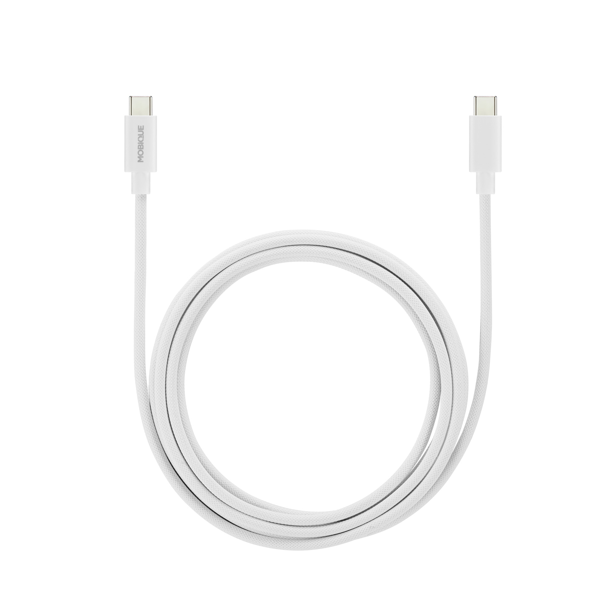 Premium Cable de carga USB-C a USB-C 2 m blanco