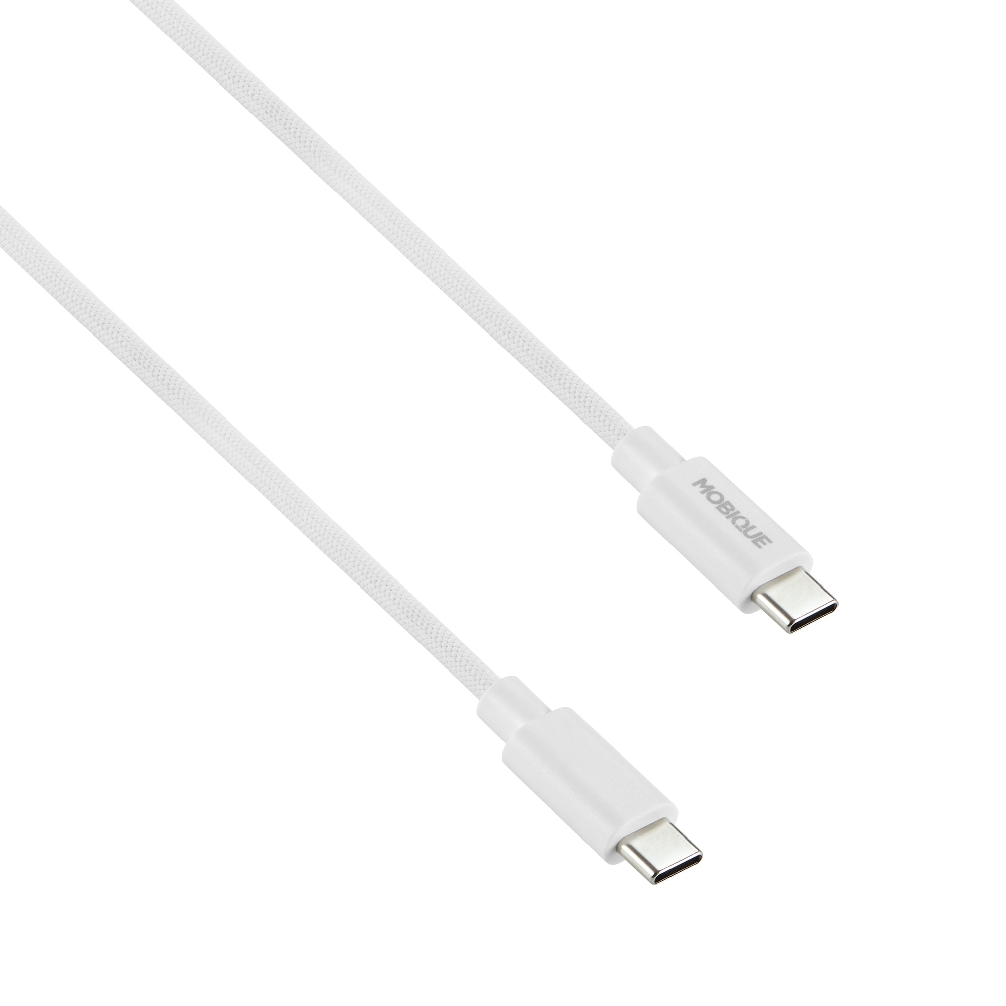 Premium Cable de carga USB-C a USB-C 2 m blanco