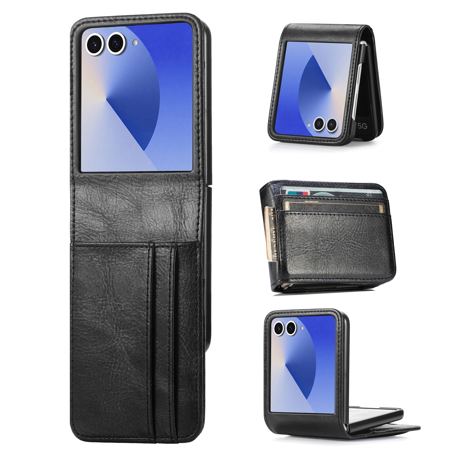Funda cartera Samsung Galaxy Z Flip 7 negro