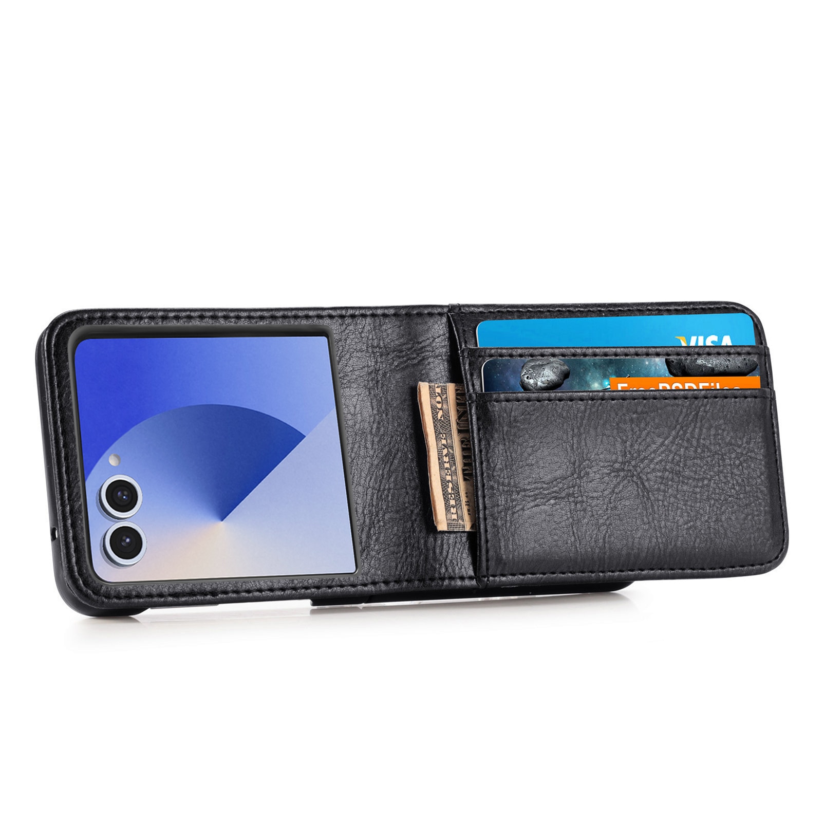 Funda cartera Samsung Galaxy Z Flip 7 negro