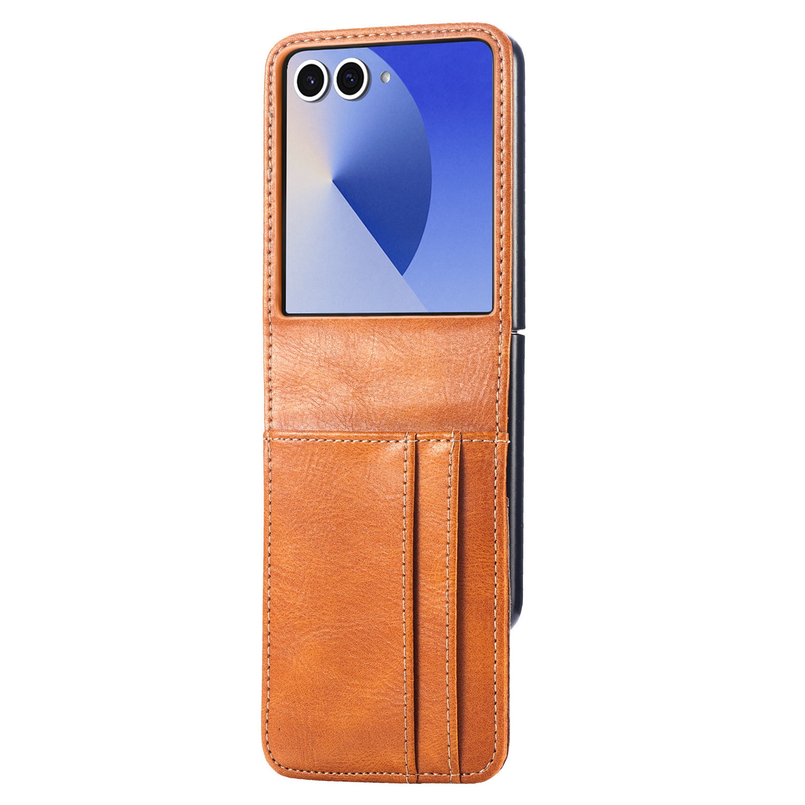 Funda cartera Samsung Galaxy Z Flip 7 Cognac