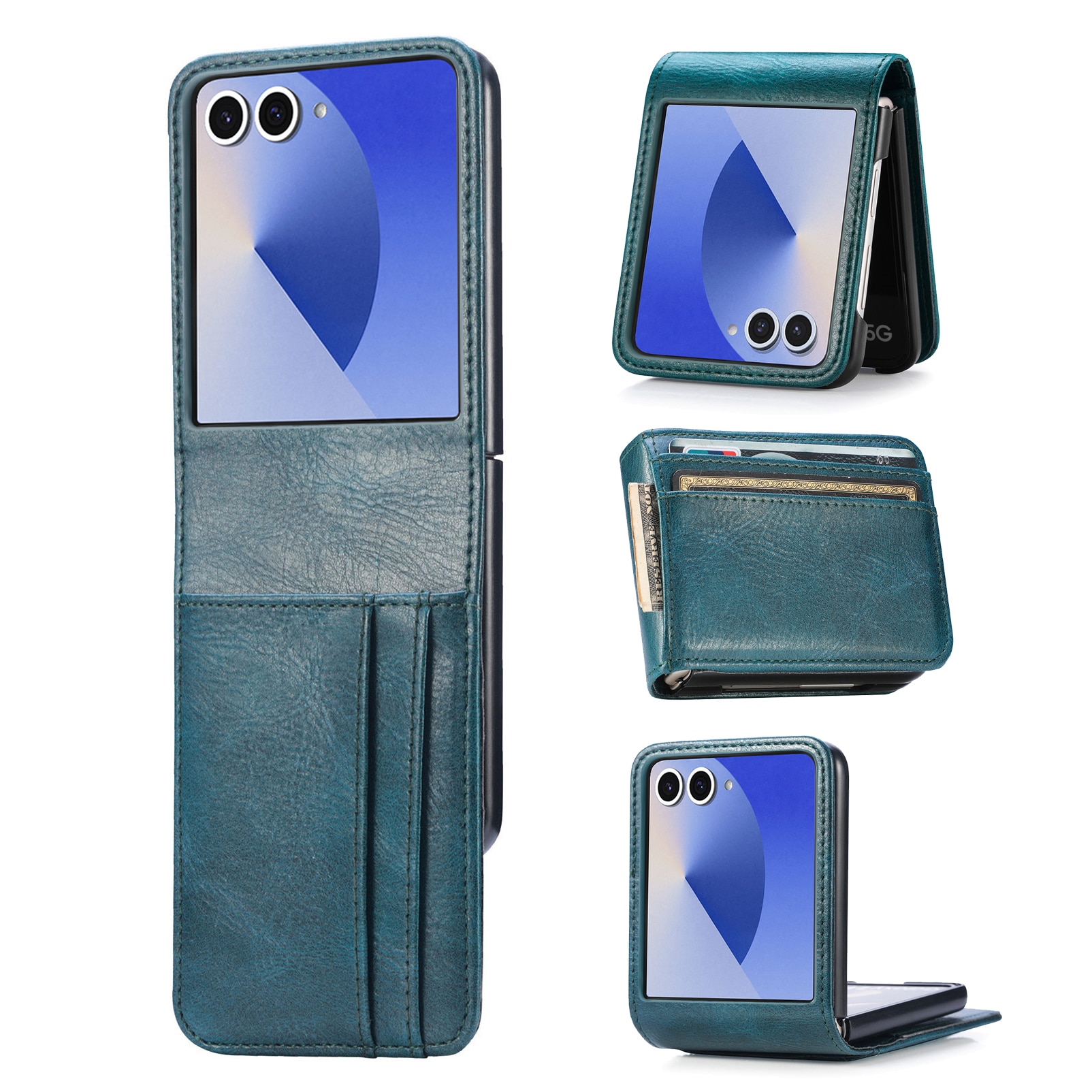 Funda cartera Samsung Galaxy Z Flip 7 Verde