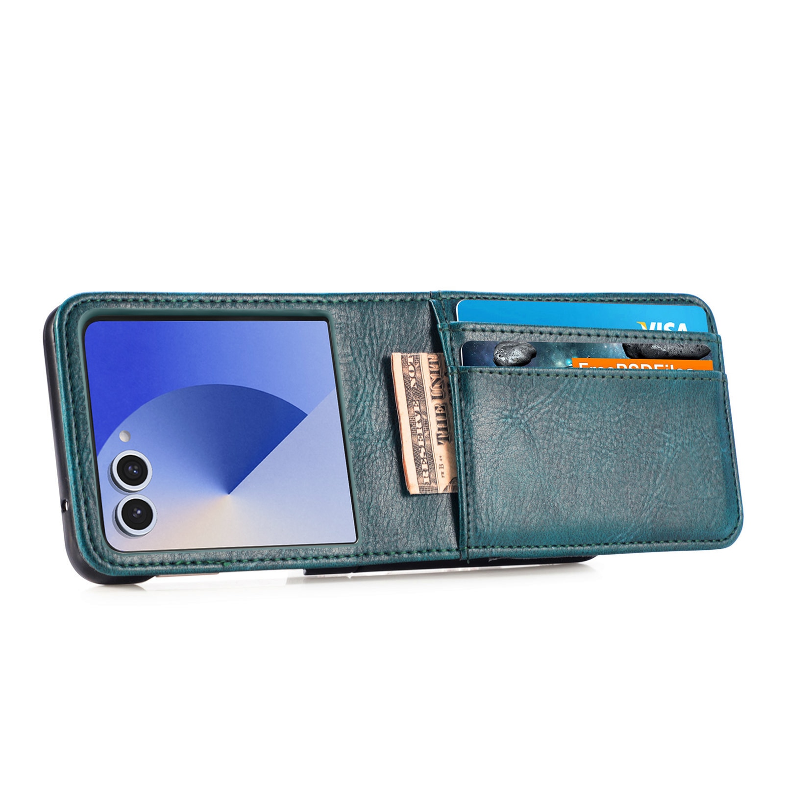 Funda cartera Samsung Galaxy Z Flip 7 Verde