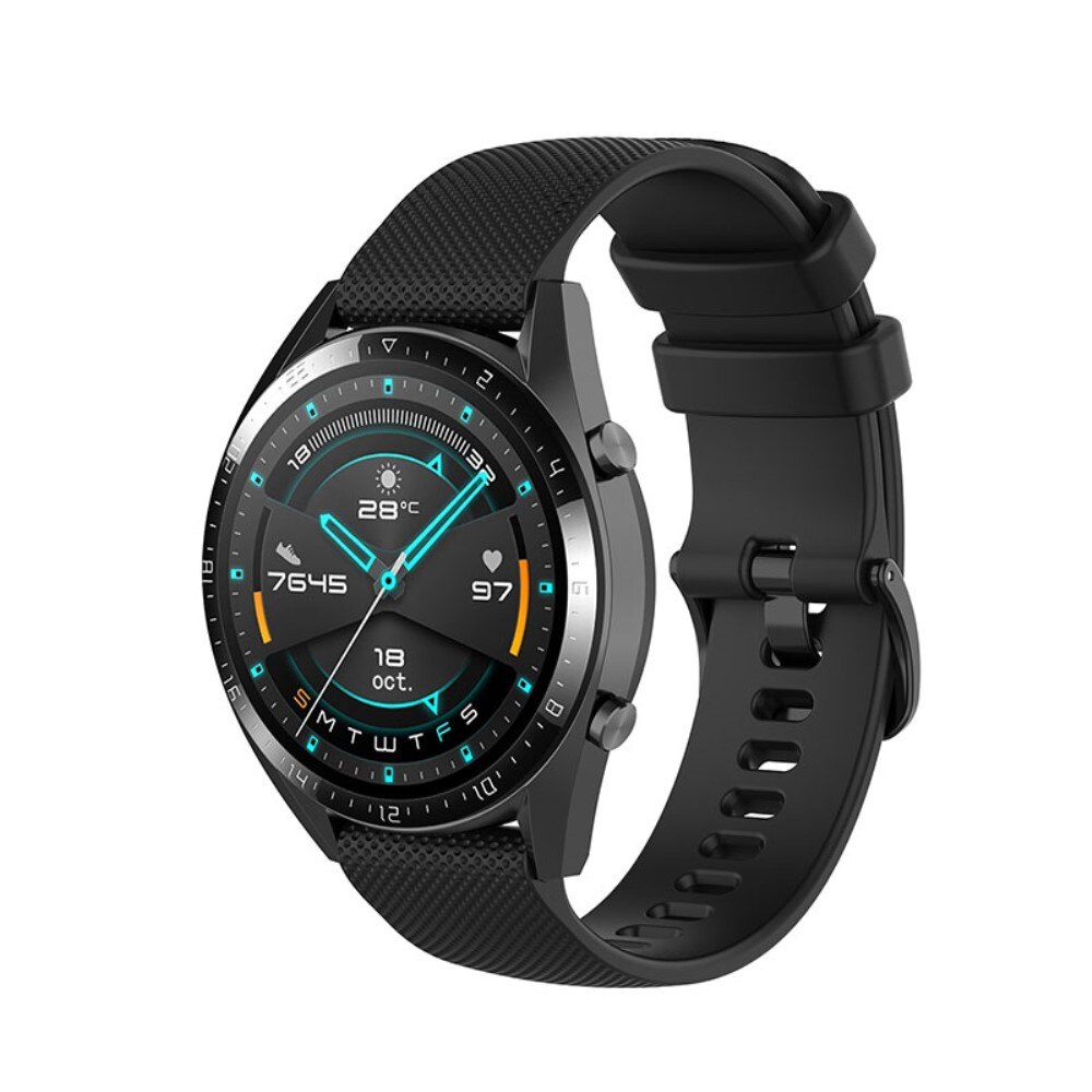 Correa de silicona para Huawei Watch GT 2/3 42mm, negro