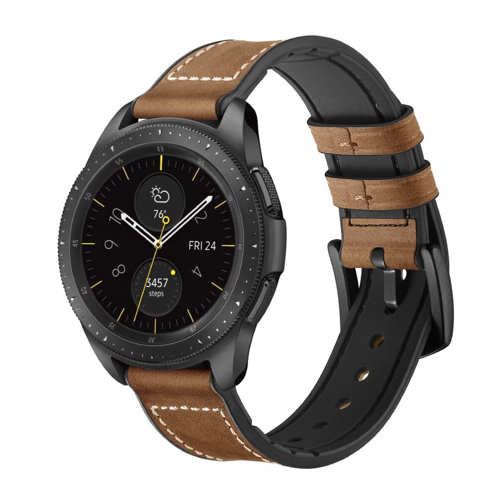 Correa de piel de primera calidad Samsung Galaxy Watch 4 Classic 42mm Marrón