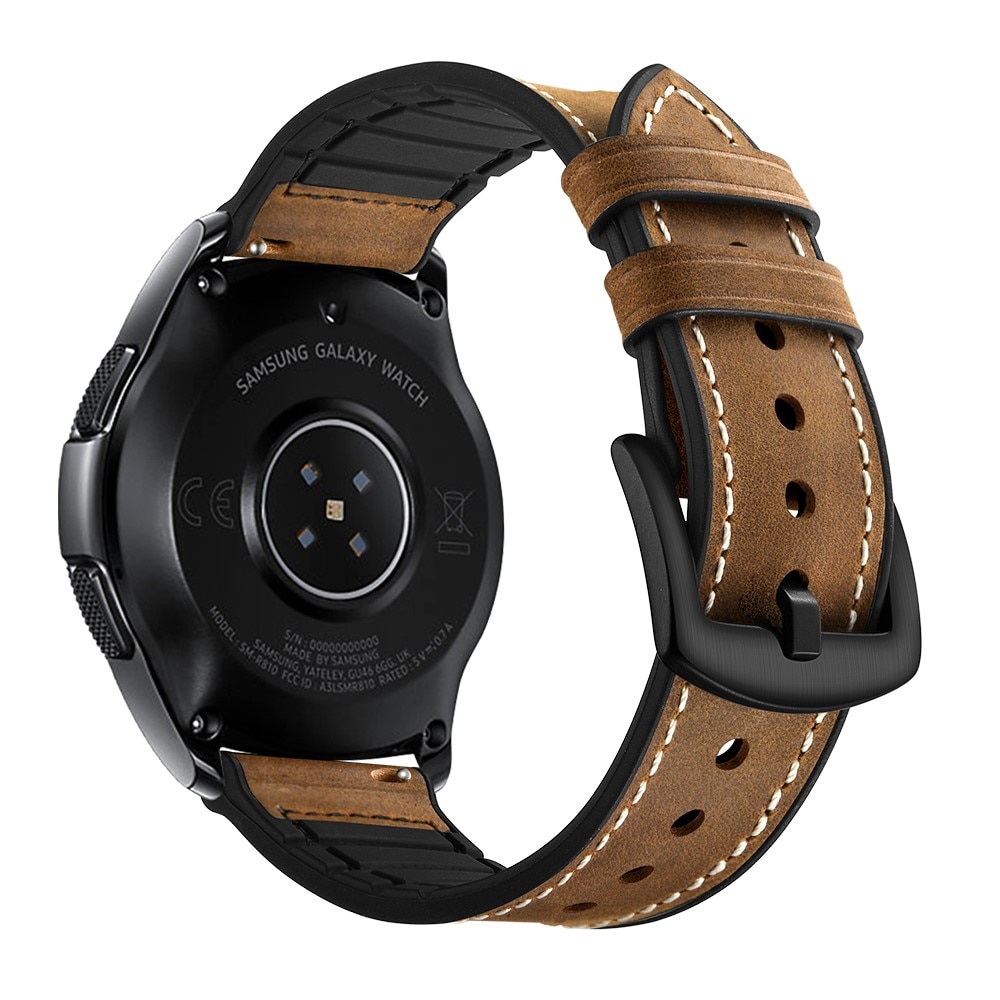 Correa de piel de primera calidad Samsung Galaxy Watch 4 Classic 42mm Marrón