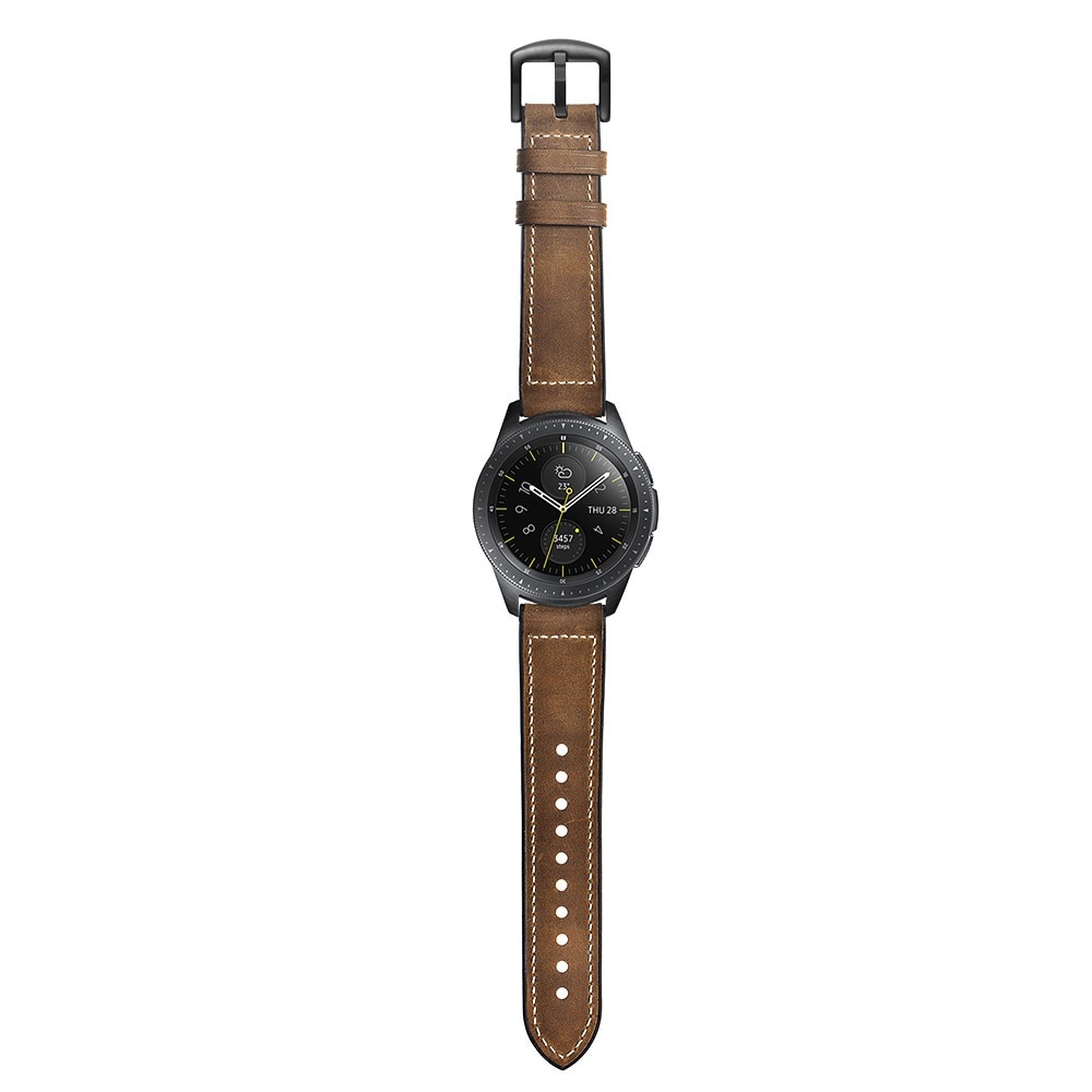 Correa de piel de primera calidad Samsung Galaxy Watch 4 Classic 42mm Marrón