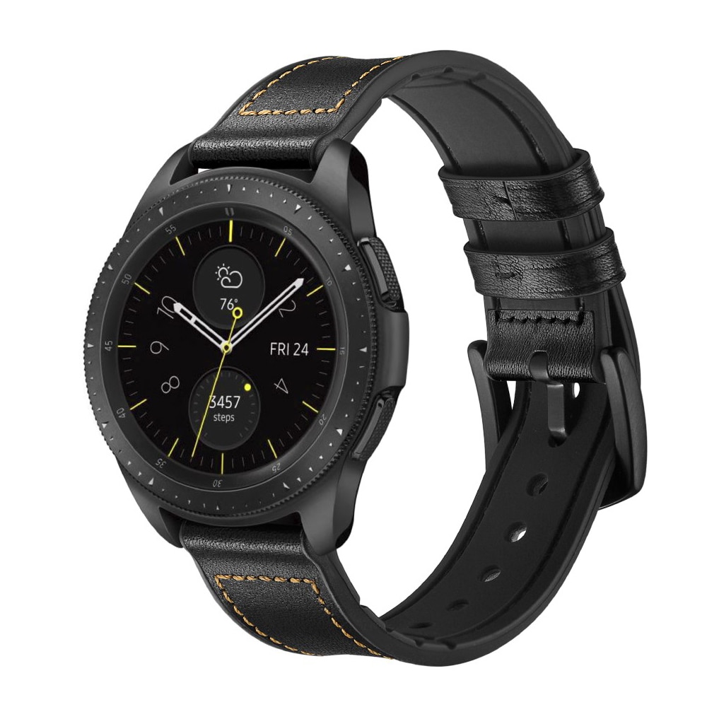 Correa de piel de primera calidad Samsung Galaxy Watch 5 Pro Negro