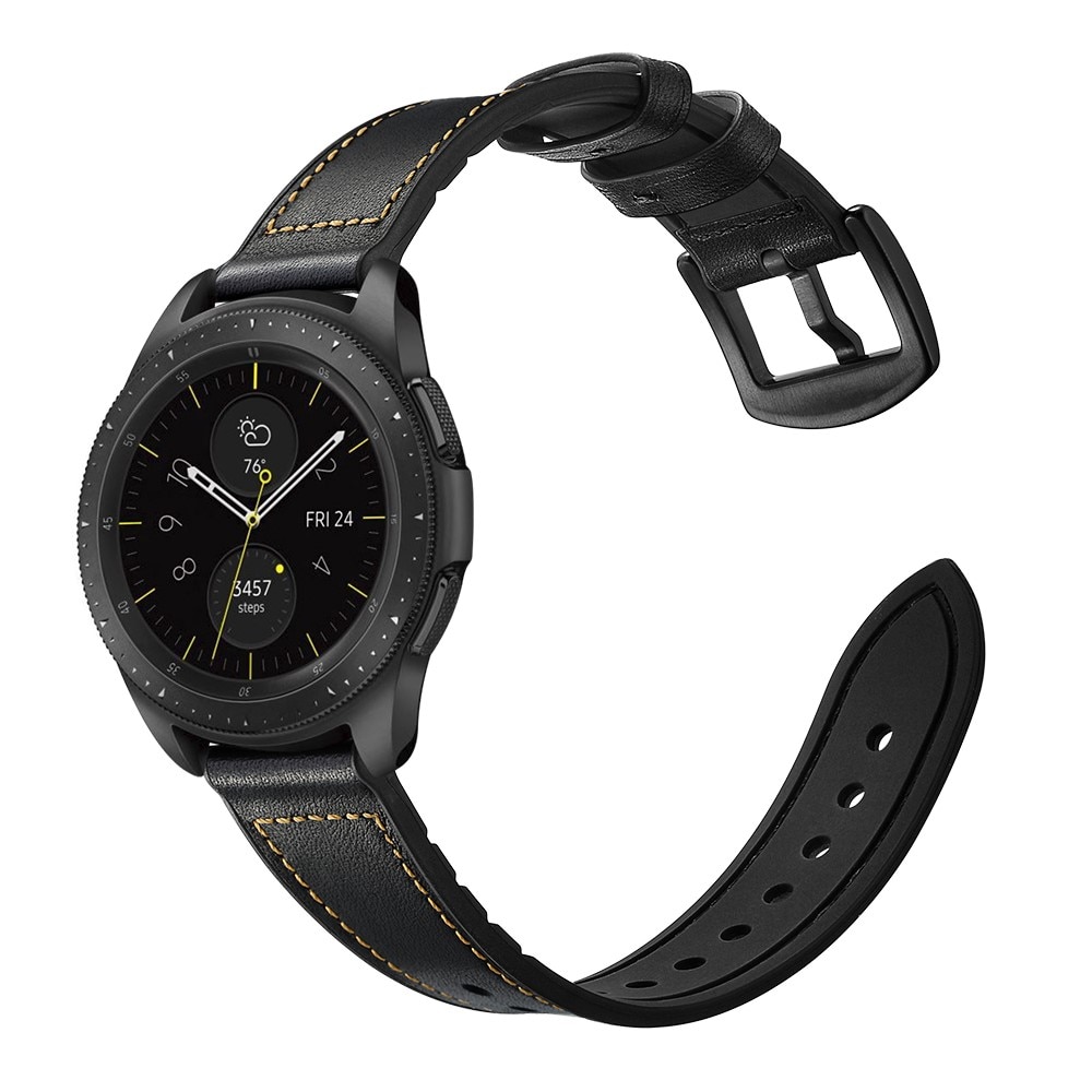 Correa de piel de primera calidad Samsung Galaxy Watch 4 Classic 42mm Negro