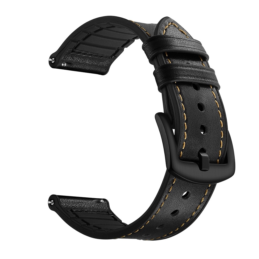 Correa de piel de primera calidad Samsung Galaxy Watch 5 44mm Negro