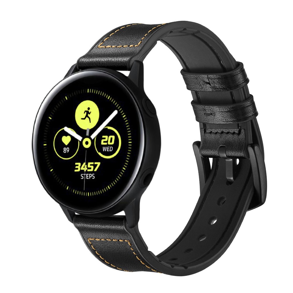 Correa de piel de primera calidad Samsung Galaxy Watch 5 44mm Negro