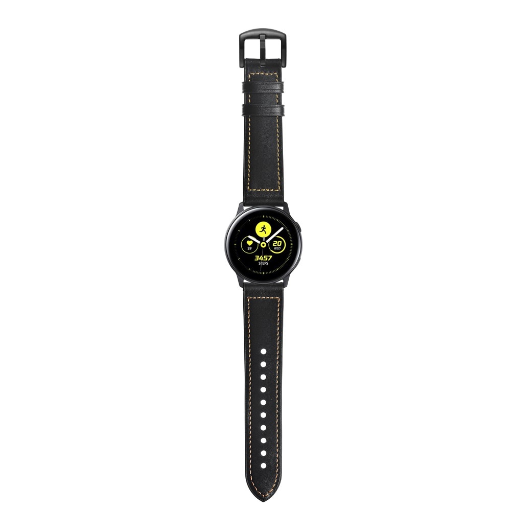 Correa de piel de primera calidad Samsung Galaxy Watch 5 44mm Negro