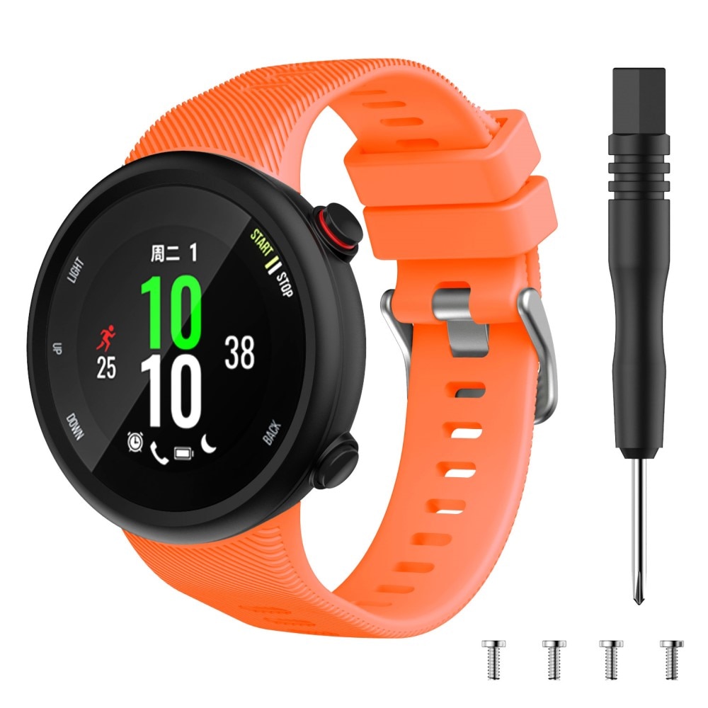 Correa de silicona para Garmin Forerunner 45, naranja