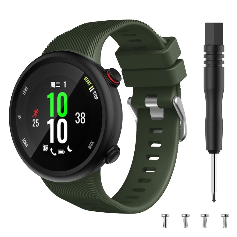 Correa de silicona para Garmin Forerunner 45, Verde