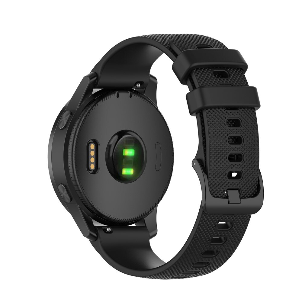 Correa de silicona para Garmin Vivoactive 4, Negro