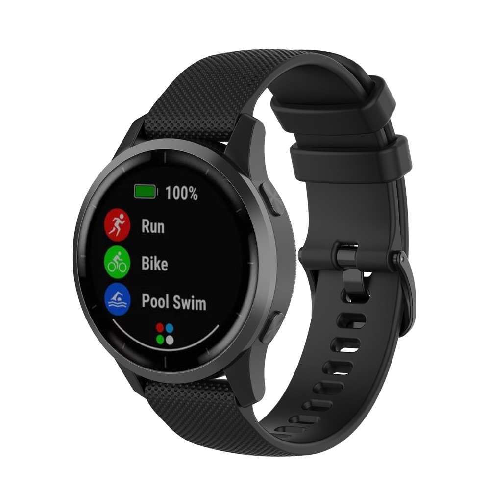 Correa de silicona para Garmin Vivoactive 4, negro