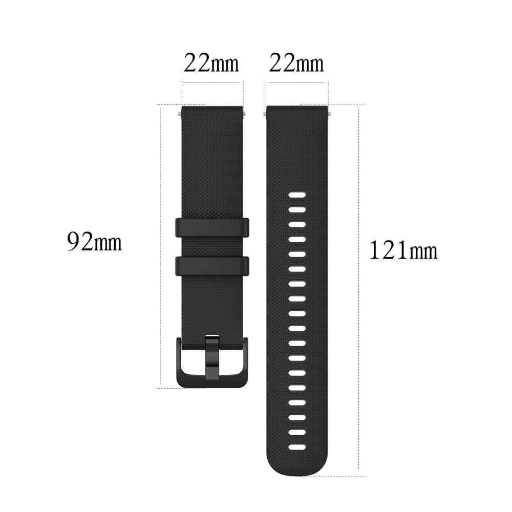 Correa de silicona para Garmin Forerunner 255, Negro