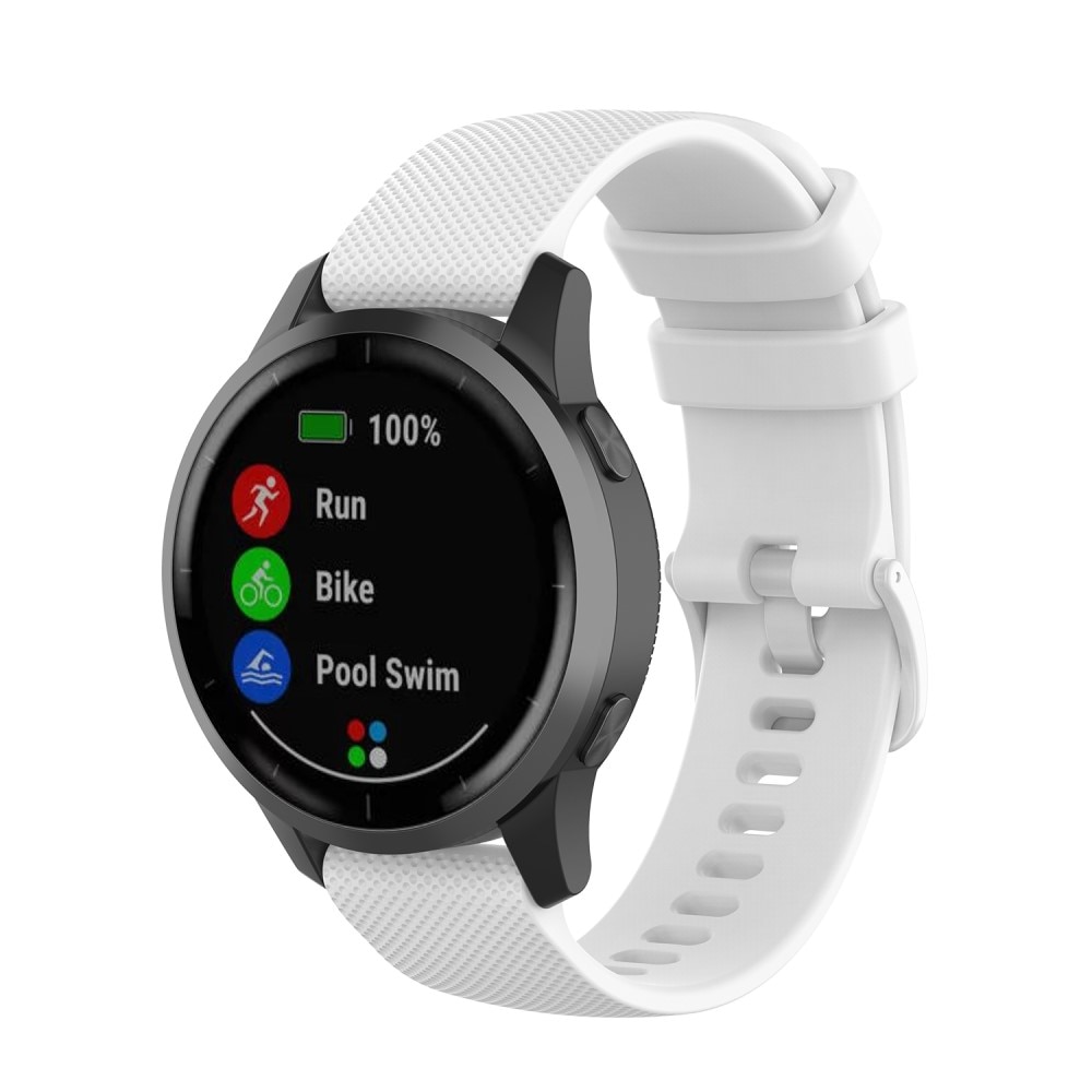 Correa de silicona para Garmin Vivoactive 4, blanco